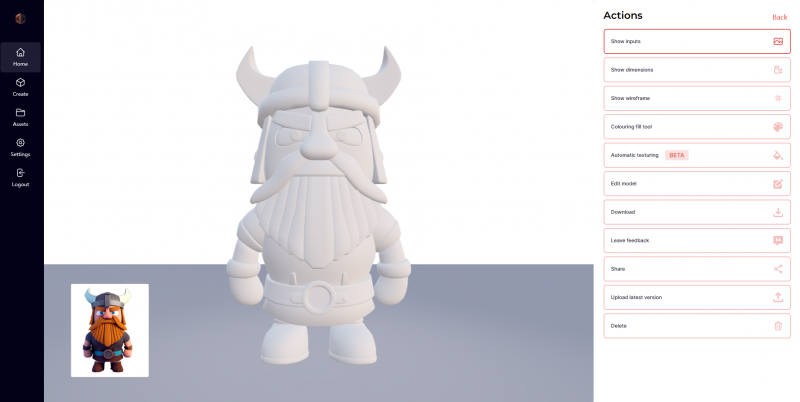 Kaedim AI 2D转3D模型-盛大互联