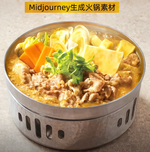 Ai产品菜品图（小火锅）提示词-盛大互联